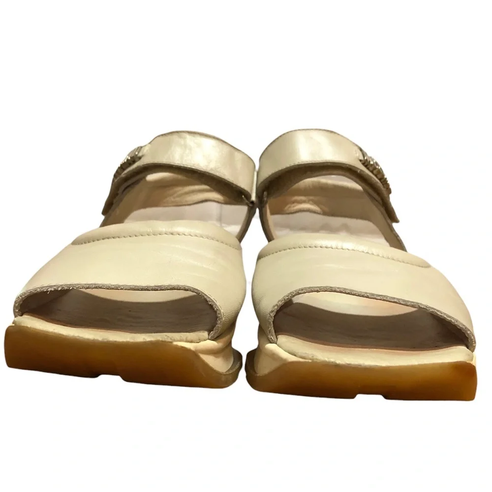LOVE MOSCHINO Calfskin Logo Platform Sandals